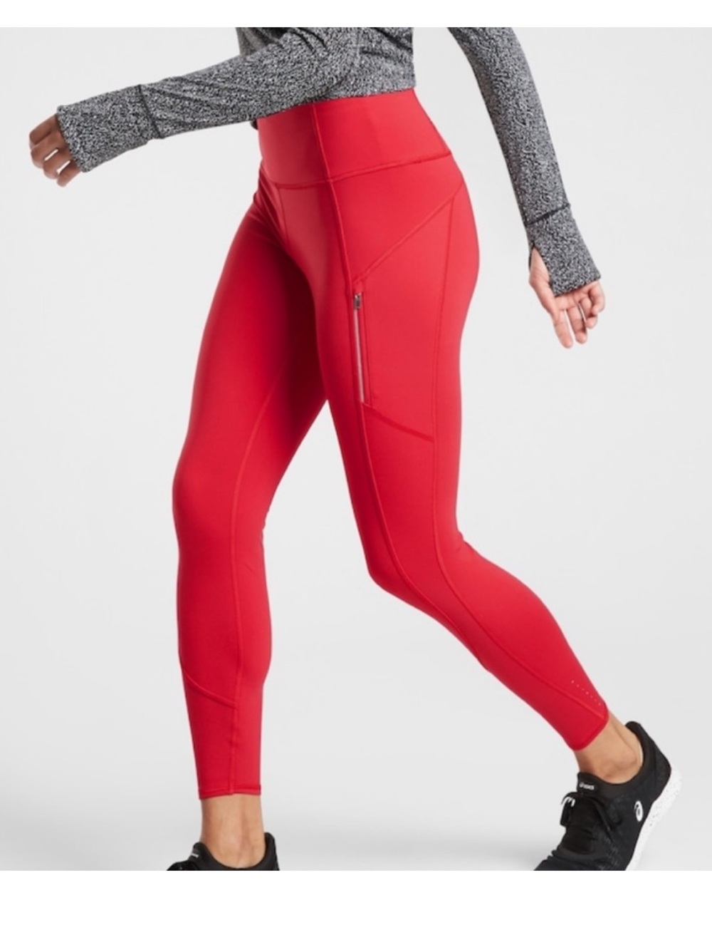 Athleta Rainier tights Hibiscus Red size Small